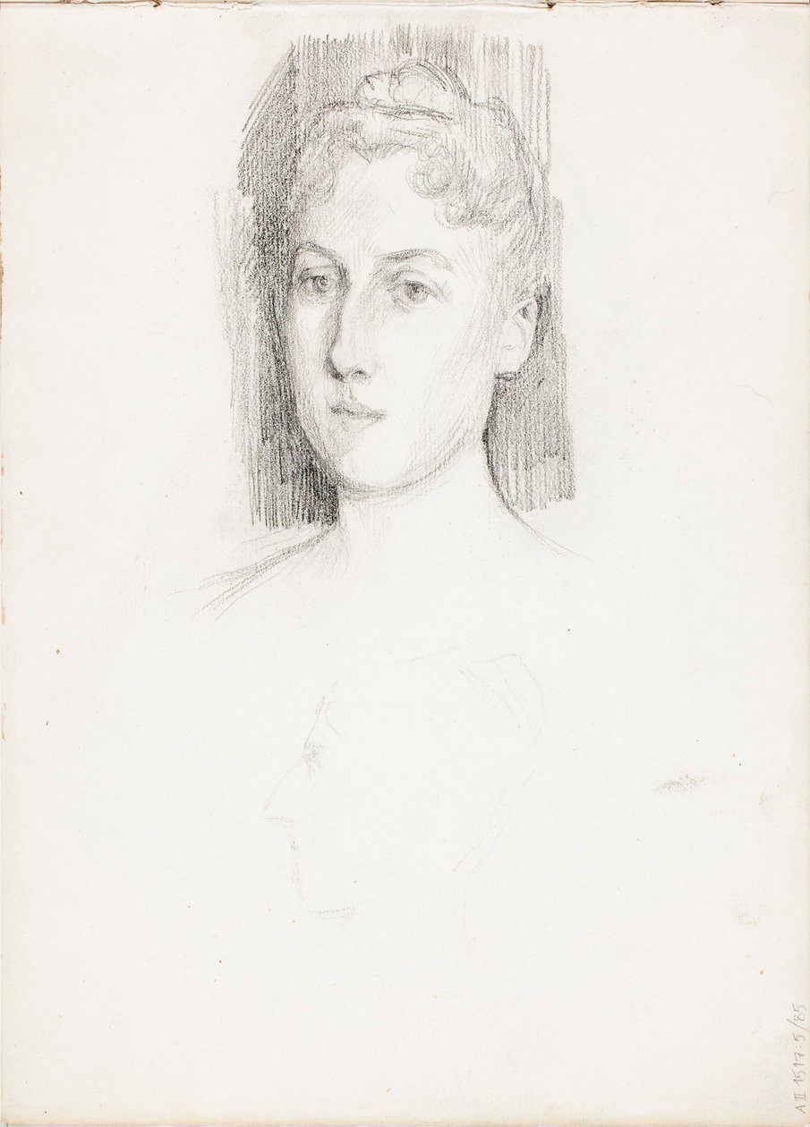 Portrait of a Woman by Albert Edelfelt
