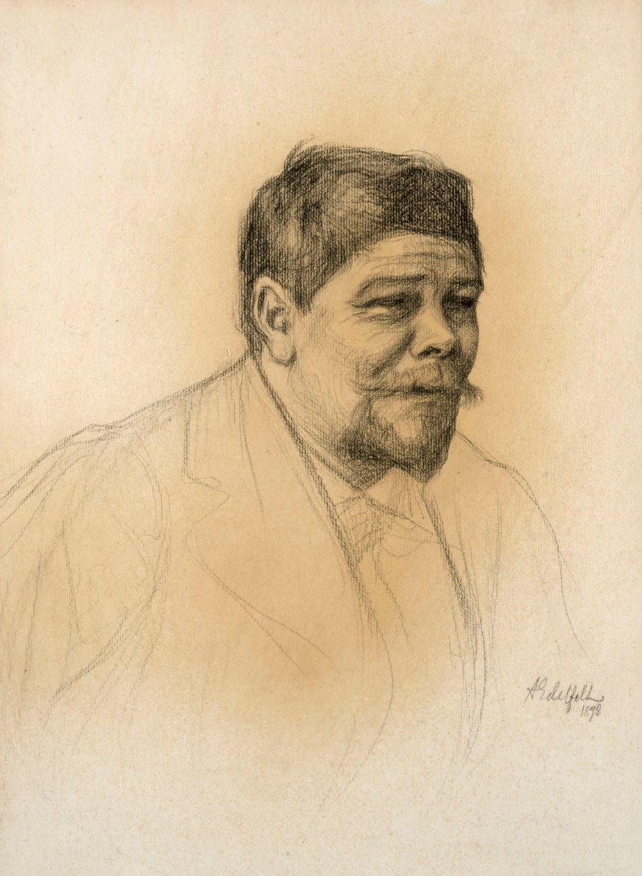 Portrait of the Sculptor Robert Stigell by Albert Edelfelt