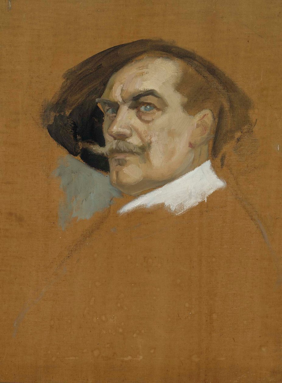 Self-Portrait in a Dress of the 17th Century, Study by Albert Edelfelt