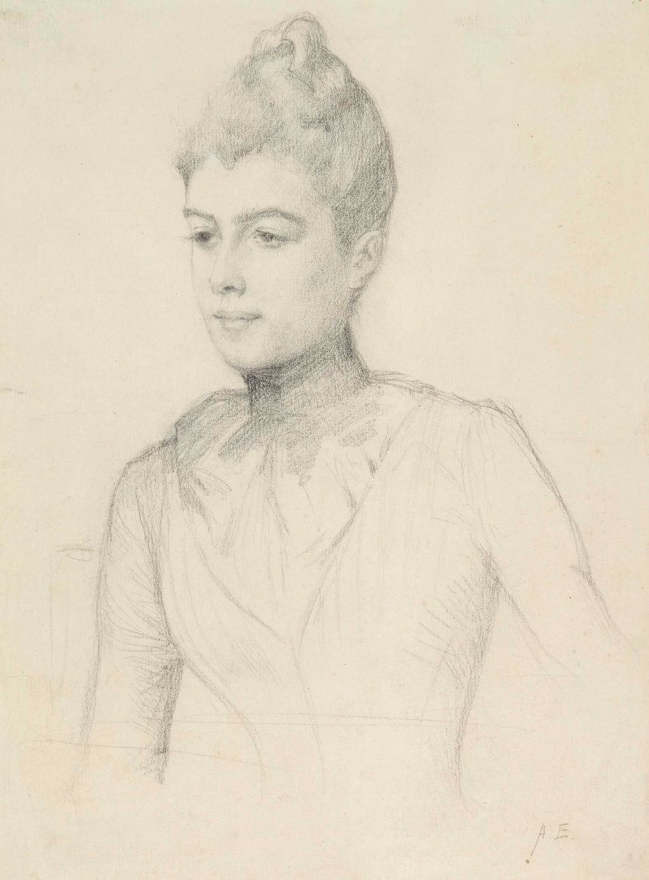 Study for the Portrait of Elisabeth Marti (née Grosjean); Woman