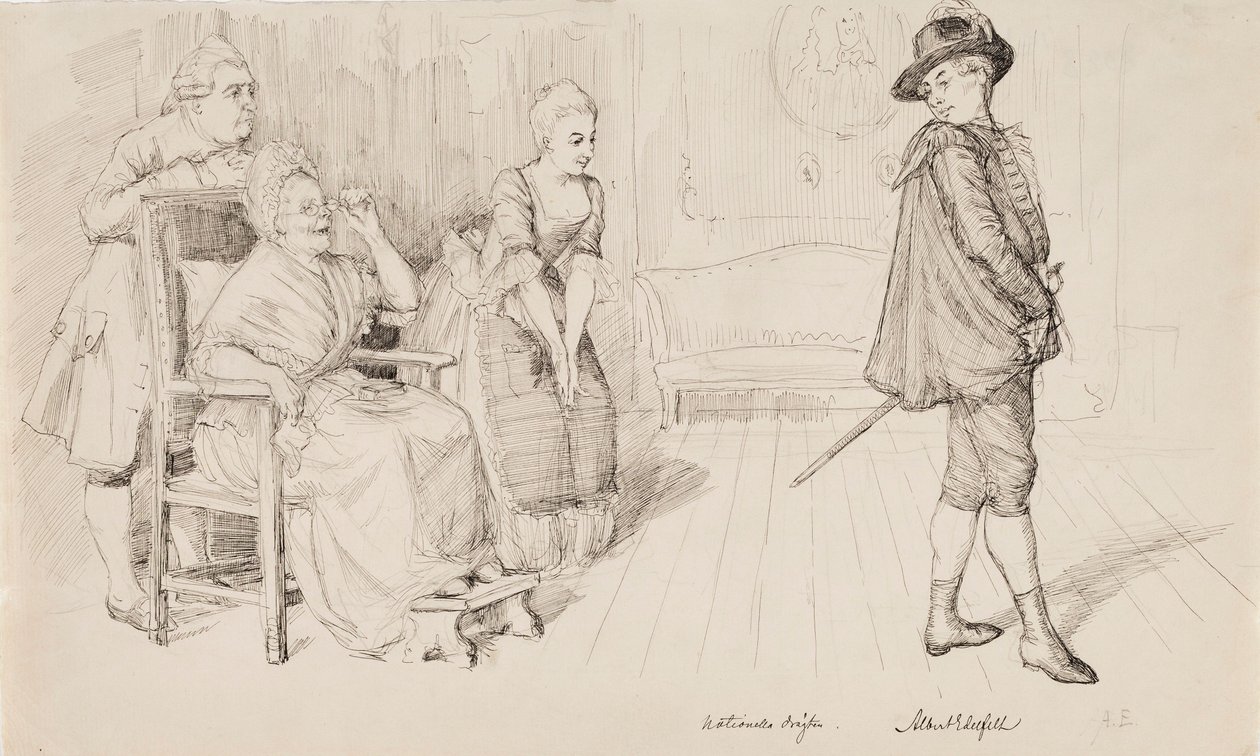 The New Swedish Costume, illustration for Carl Snoilsky