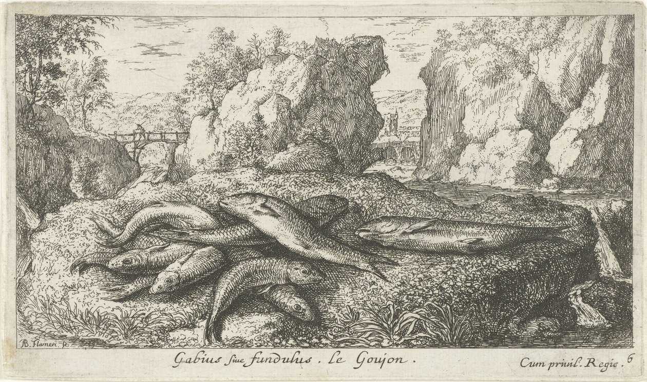 Gudgeons on a Riverbank by Albert Flamen