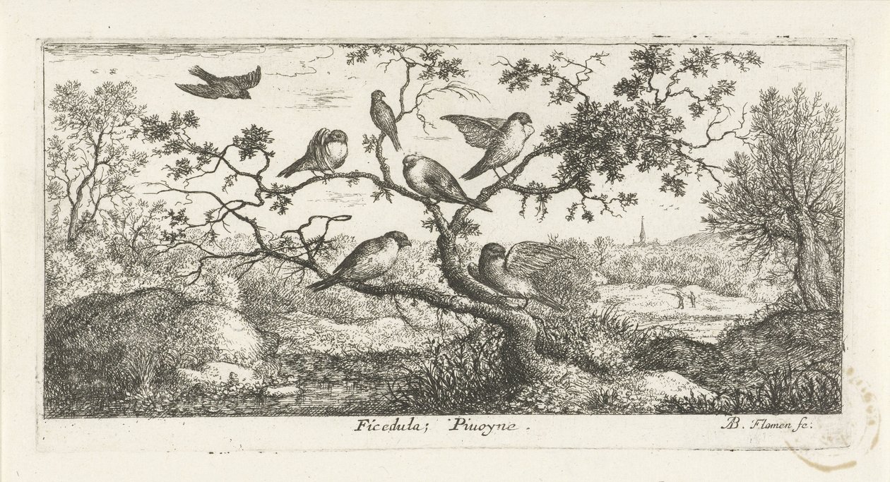 Landscape with Snipes by Albert Flamen