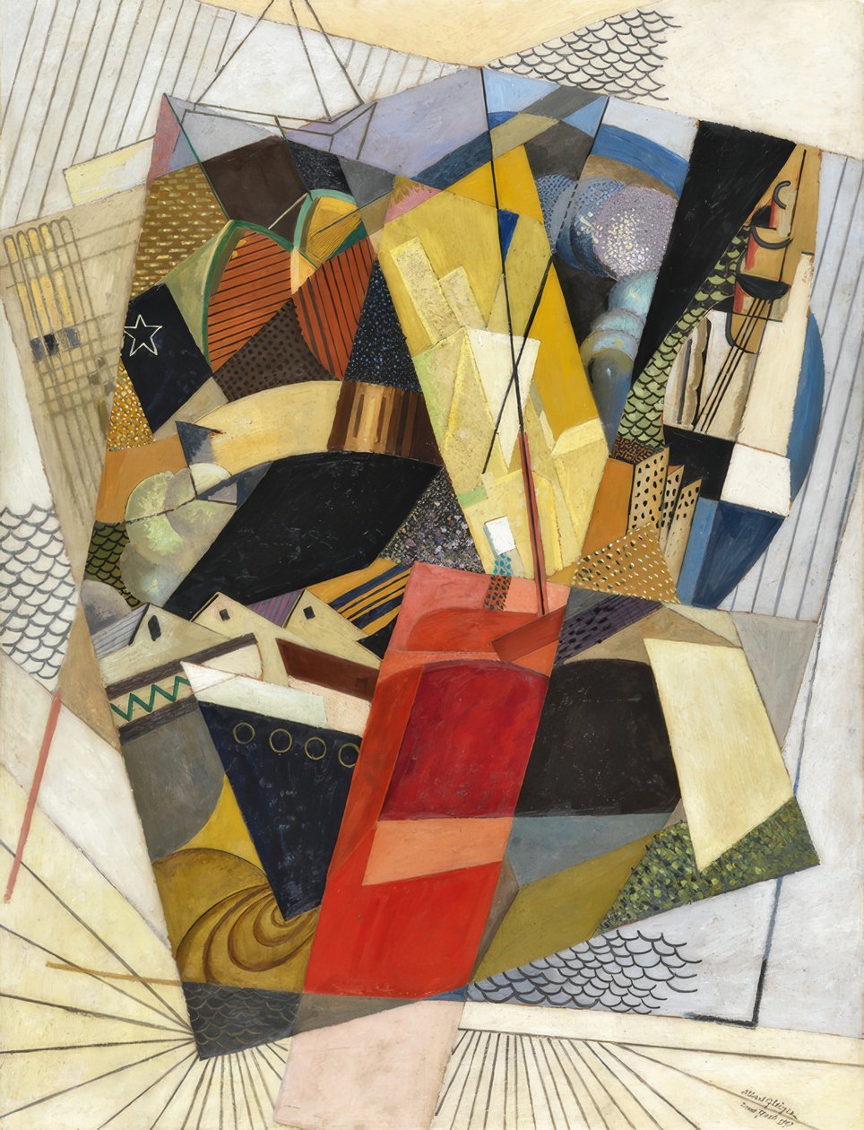 In the Harbour by Albert Gleizes