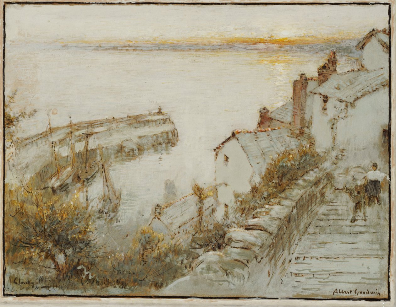 Clovelly by Albert Goodwin