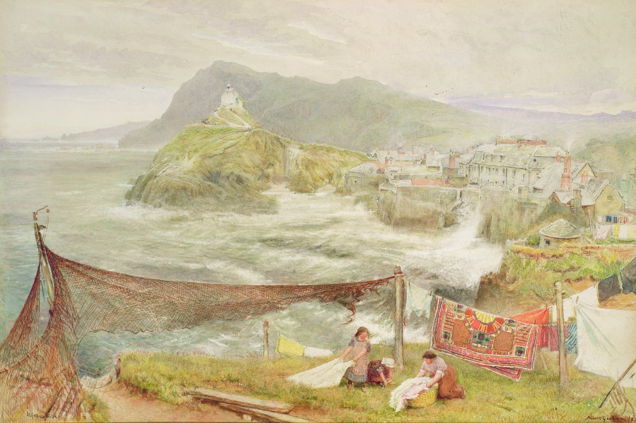 Ilfracombe, Devon, Looking Towards Hillsborough by Albert Goodwin