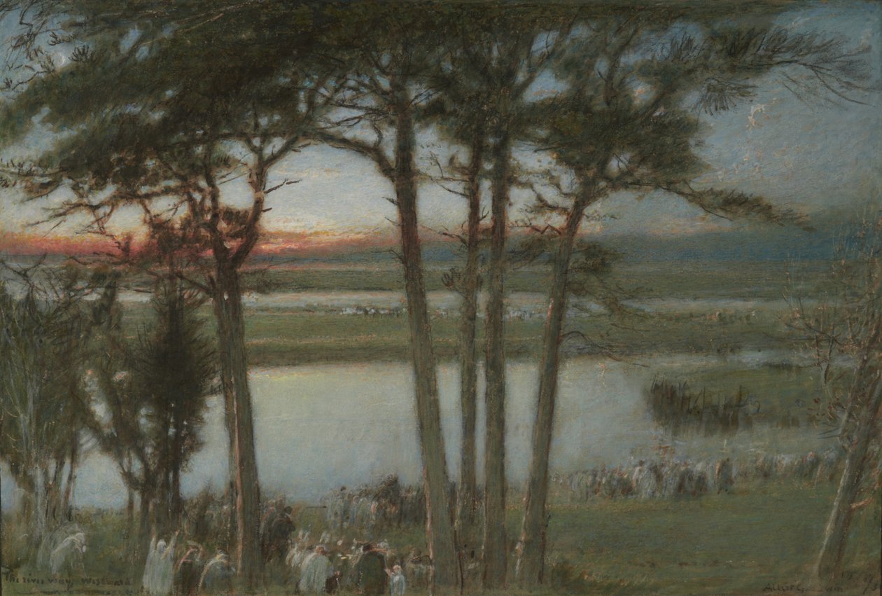 The River Way, Westward by Albert Goodwin