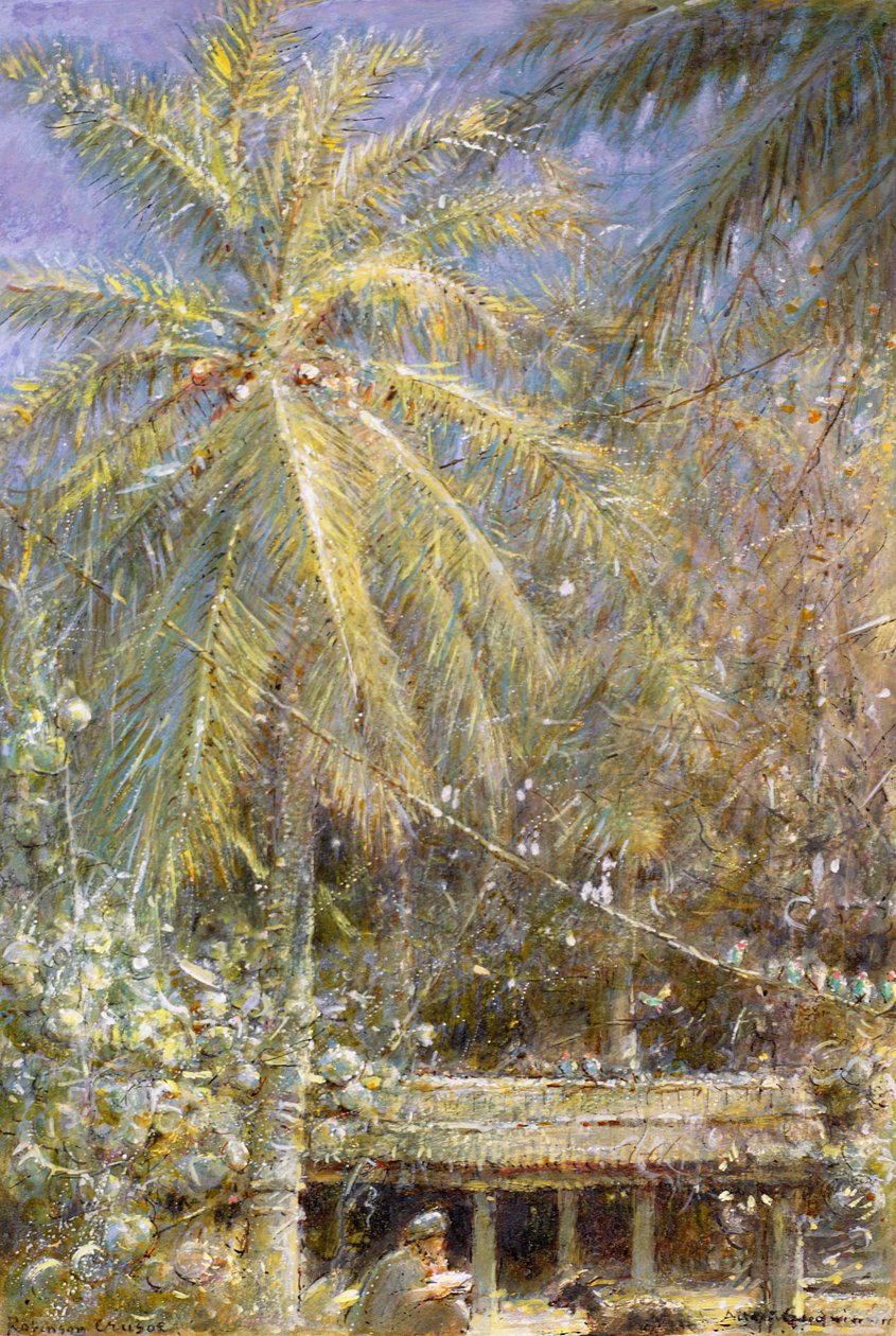 The Story of the Shipwreck from Robinson Crusoe by Albert Goodwin