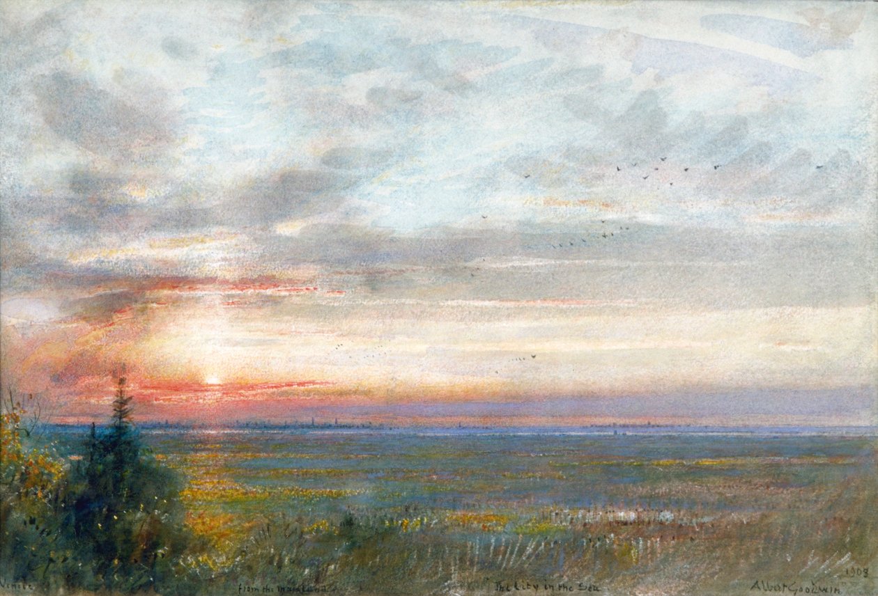 Venice from the Mainland, 1908 by Albert Goodwin
