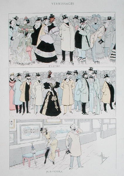 Gallery Openings, c.1900 by Albert Guillaume