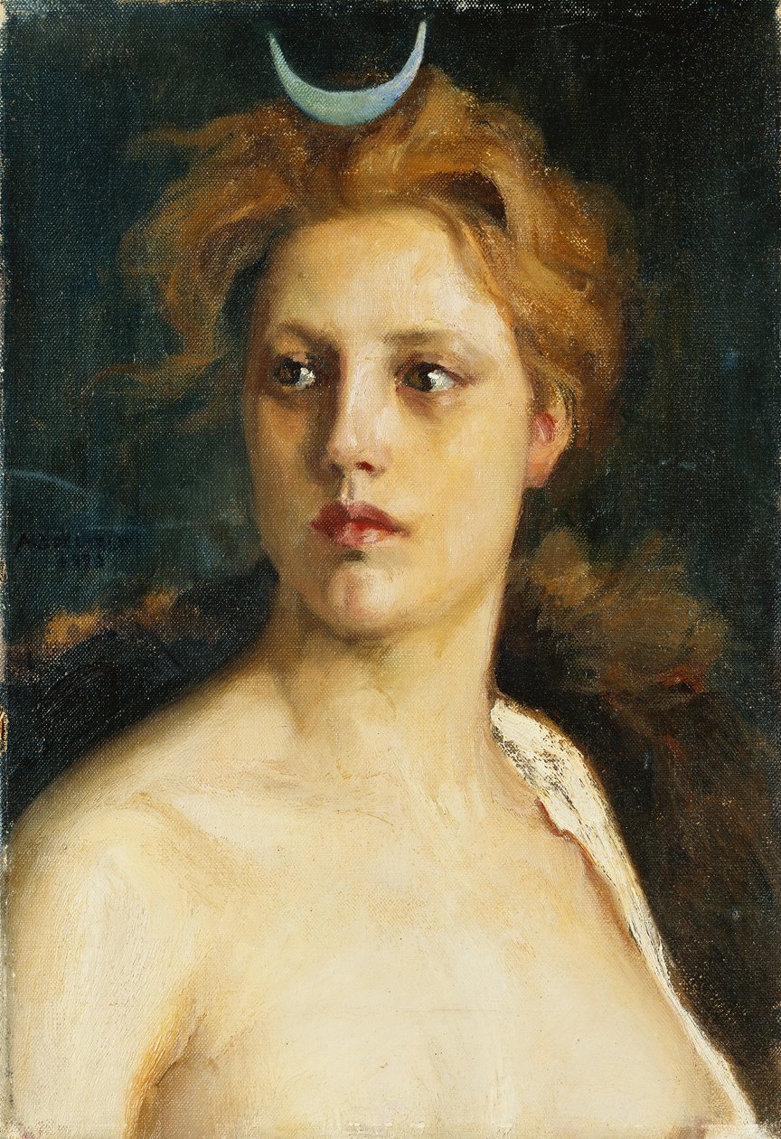 Diana by Albert Gustaf Aristides Edelfelt