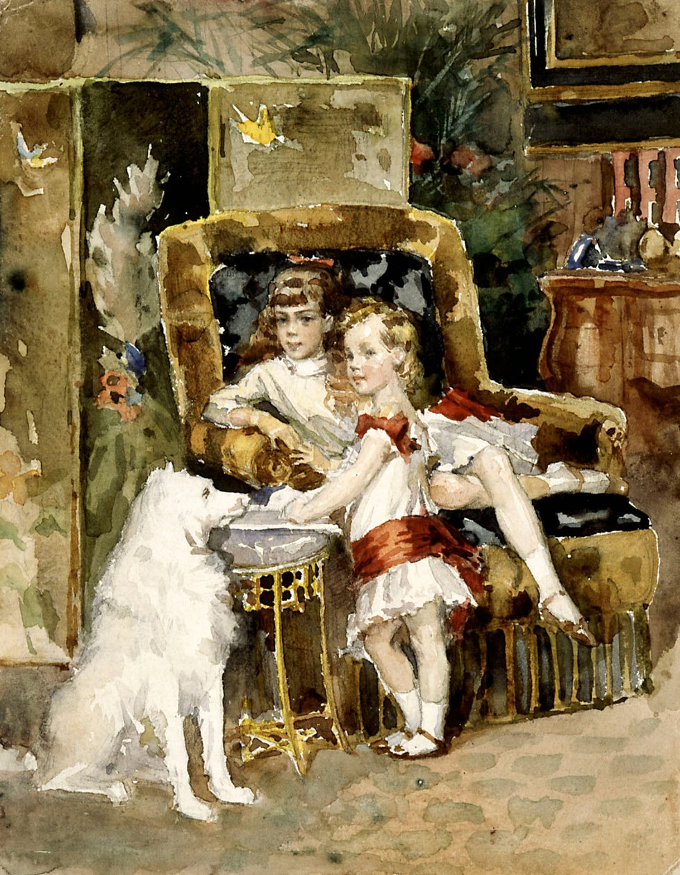 Grand Duke Michael Alexandrovich of Russia 1878-1918 and Grand Duchess...1875-1960 by Albert Gustaf Aristides Edelfelt