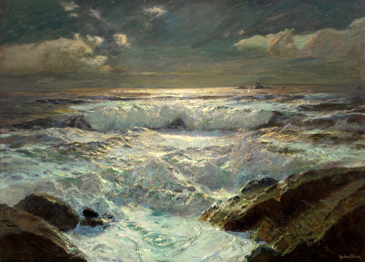 The Longships Light by Albert Julius Olsson