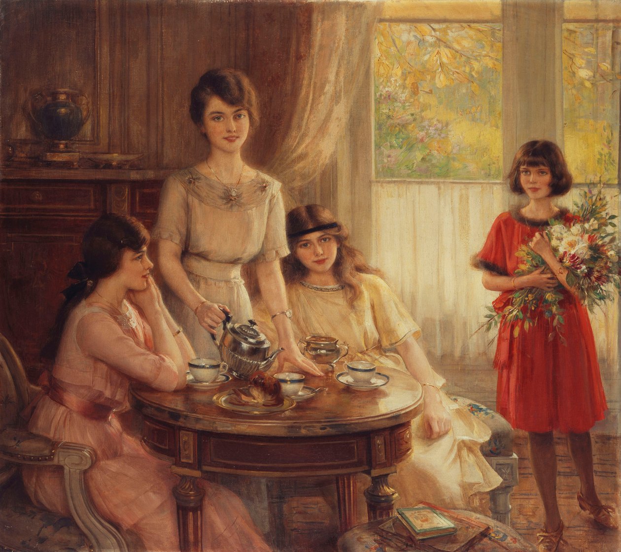 Tea Time by Albert Lynch: Premium art reproduction