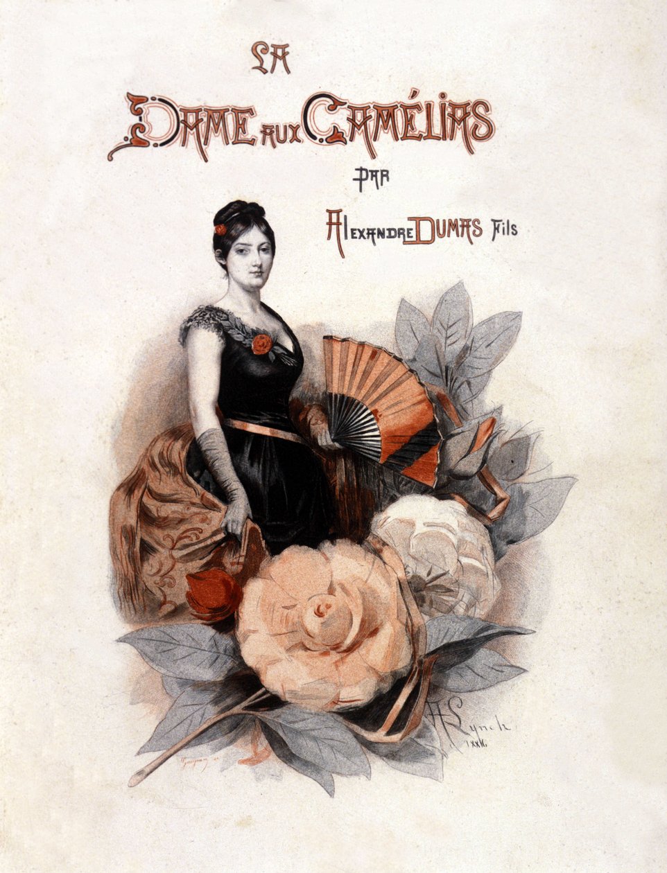 The Lady of the Camelias - Alexandre Dumas Jr. Illustration by Albert Lynch by Albert Lynch