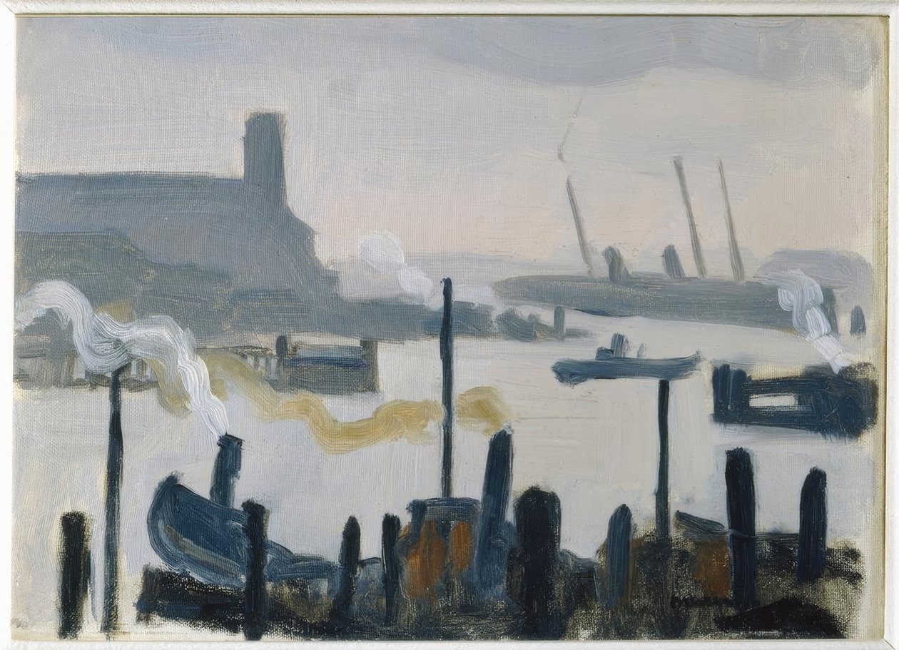 Port of Hamburg by Albert Marquet