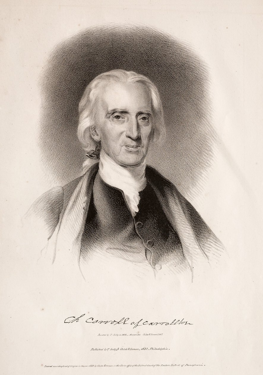 Charles Carroll of Carrollton, Maryland by Albert Newsam