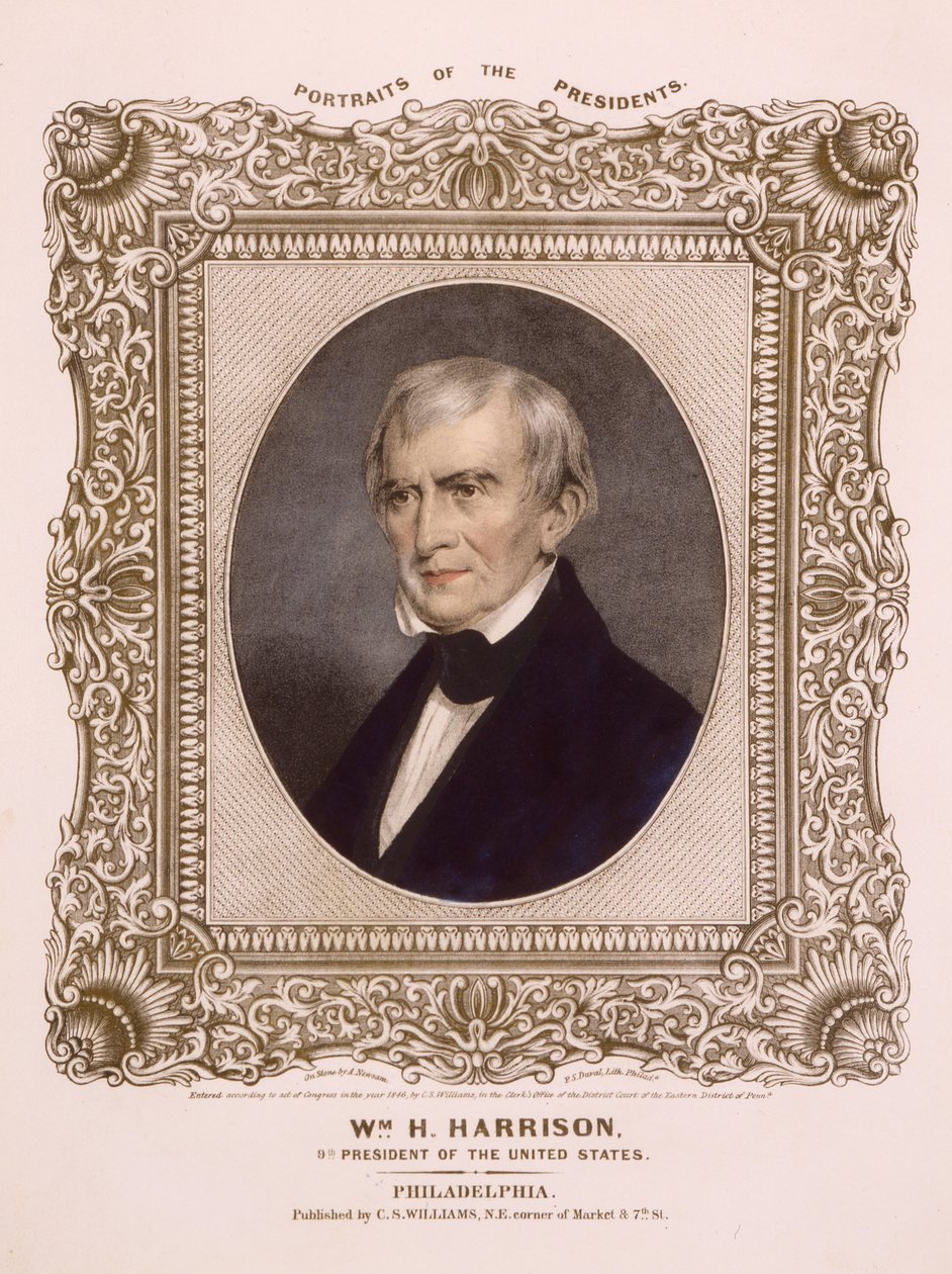 US president William Henry Harrison by Albert Newsam