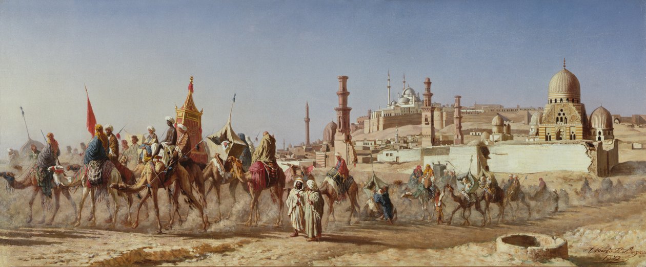 The Caravan, 1872 by Alberto Bozzo