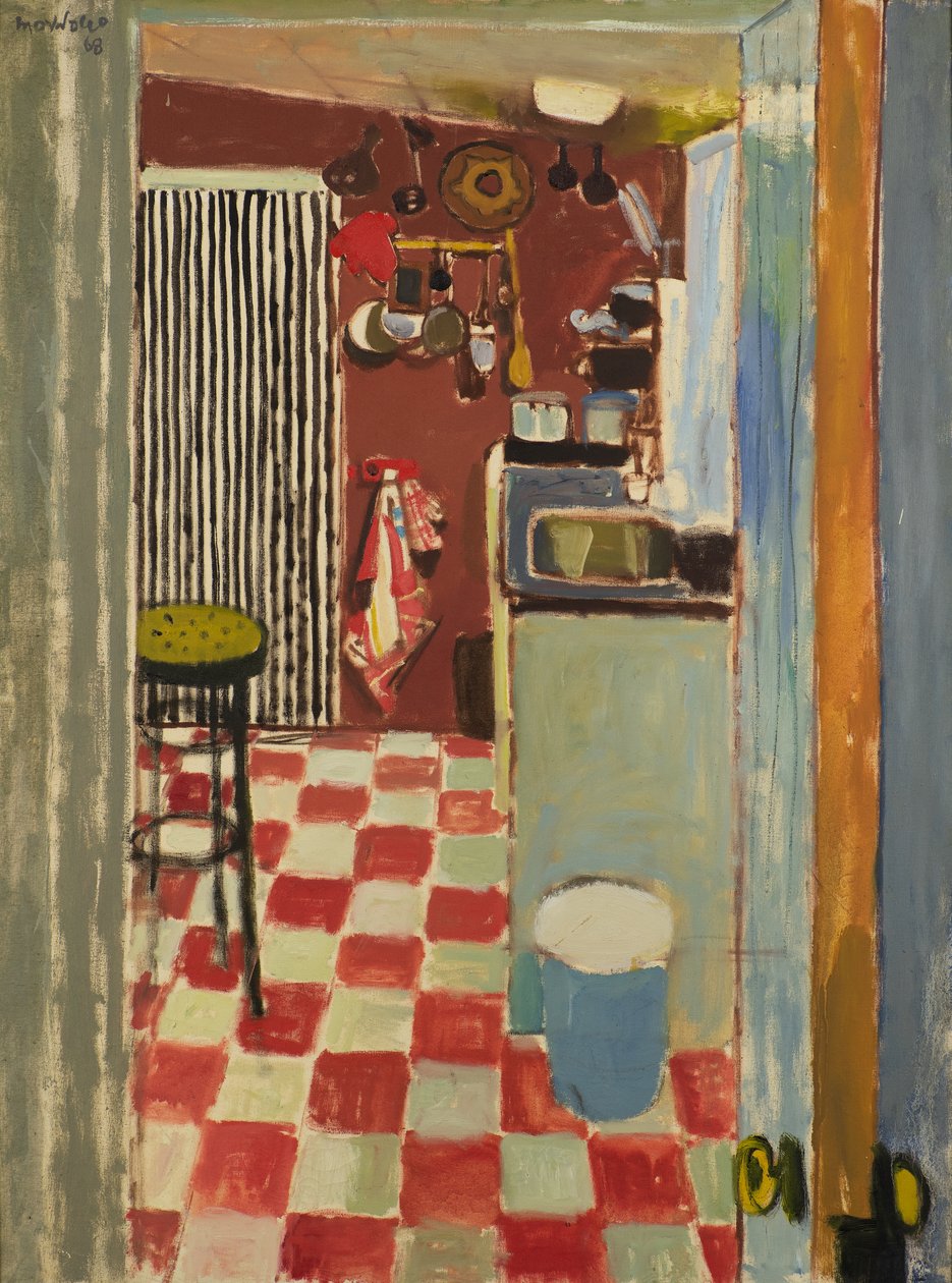 The Striped Curtain by Alberto Morrocco