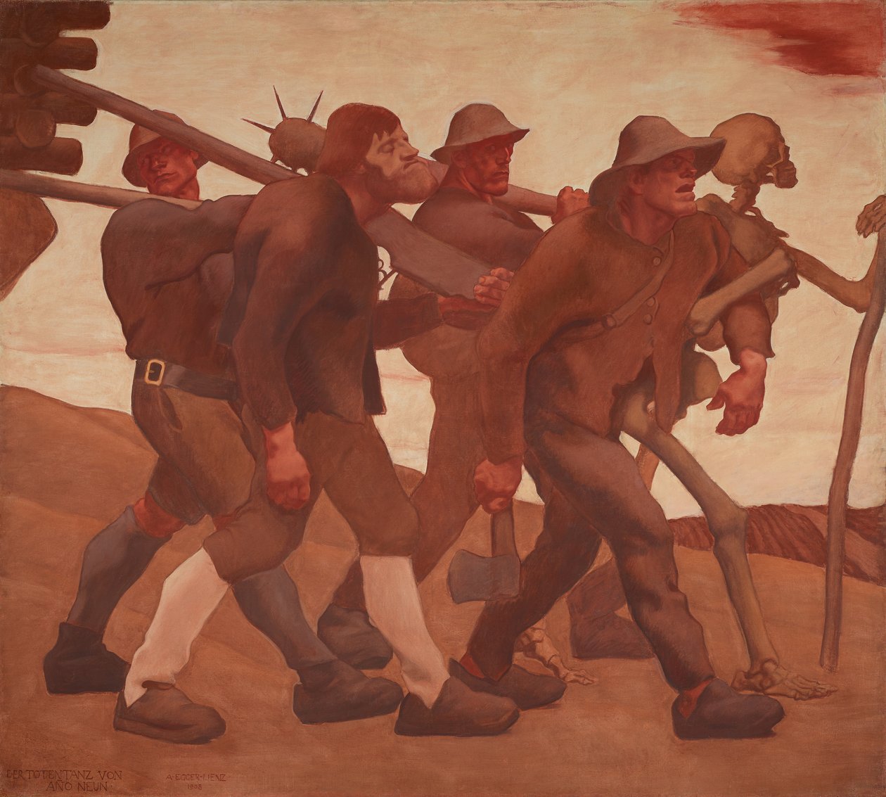 The Dance of Death from the Year Nine by Albin Egger-Lienz