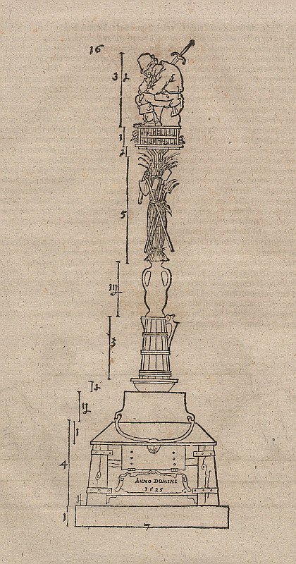 Design of a Memorial Column for the Peasant Uprising by Albrecht Dürer