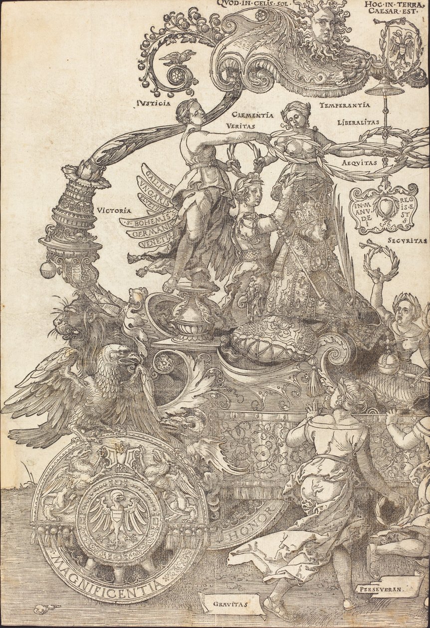 The Triumphal Chariot of Maximilian I (The Great Triumphal Car) [plate 1 of 8] by Albrecht Dürer