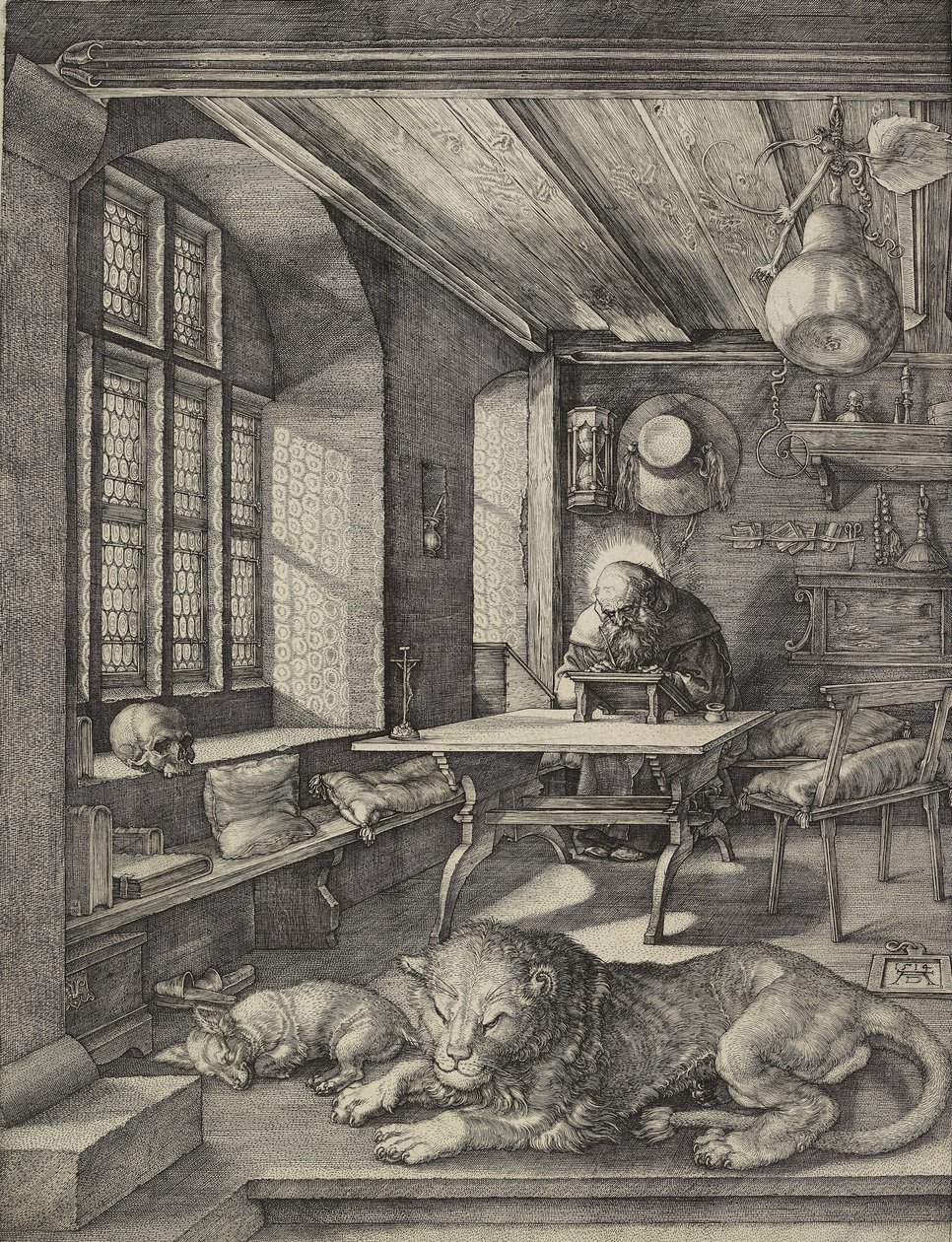 St Jerome in his study, 1514 by Albrecht Dürer