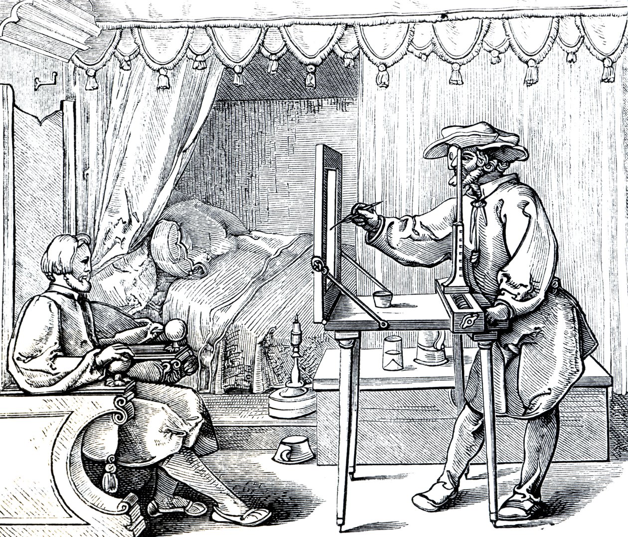 Instruments of Mathematical Precision for Executing Portraits, illustration from 