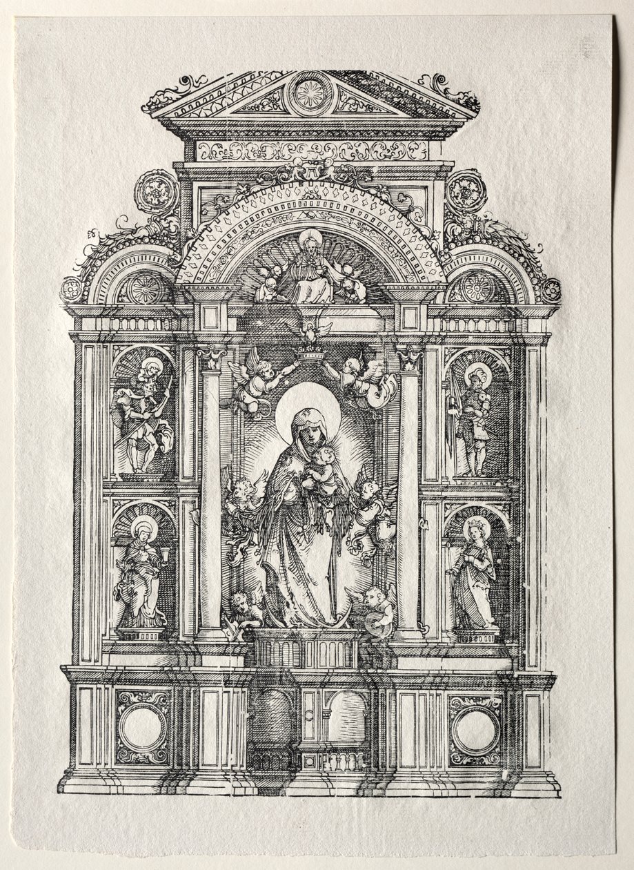 Altar with the Beautiful Mary of Regensburg by Albrecht Altdorfer