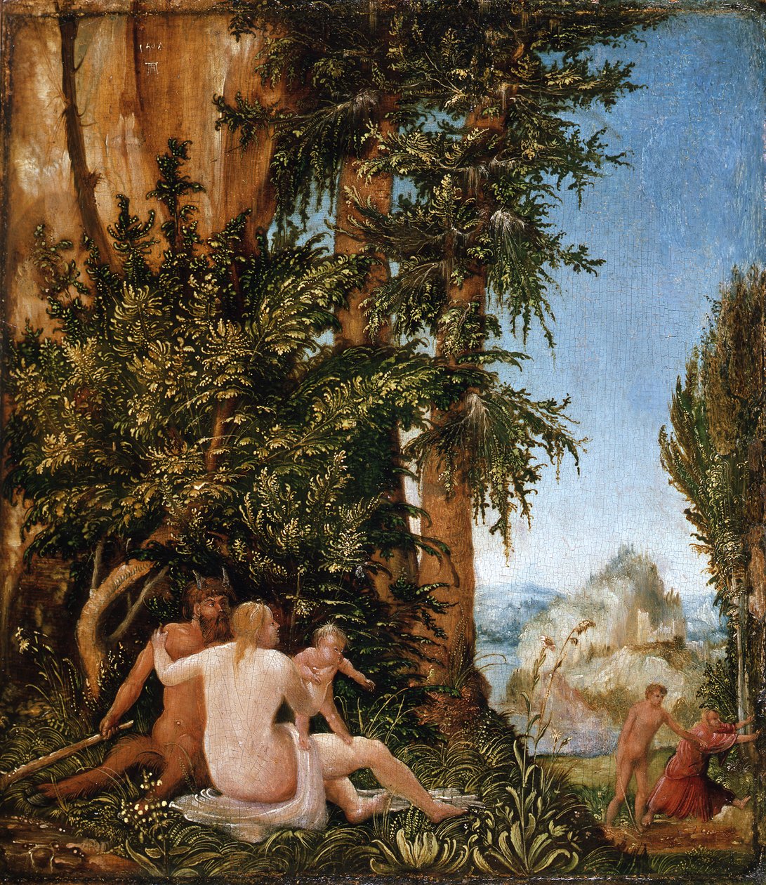 Landscape with a Family of Satyrs by Albrecht Altdorfer