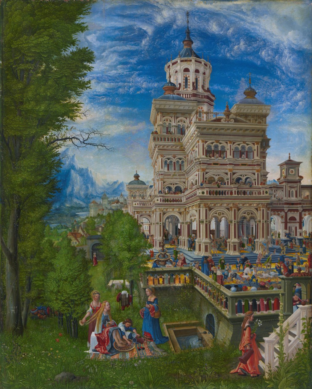 Susanna in the Bath and the Stoning of the Elders by Albrecht Altdorfer