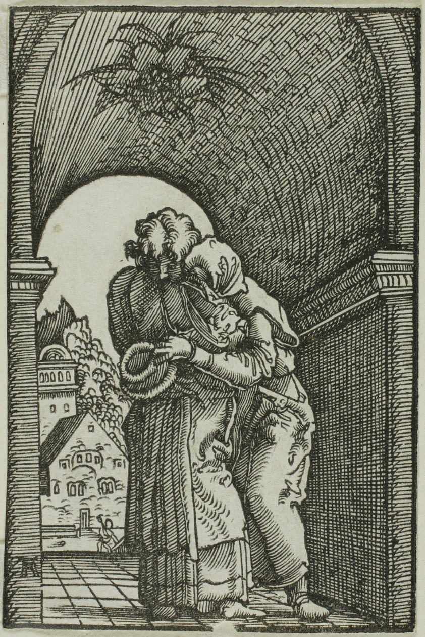 The Meeting of Joachim and Anne, from The Fall and Redemption of Man by Albrecht Altdorfer
