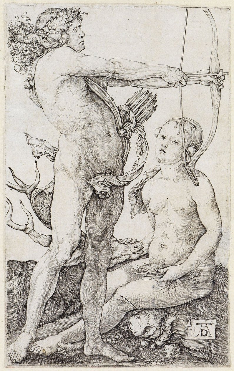 Apollo and Diana by Albrecht Dürer