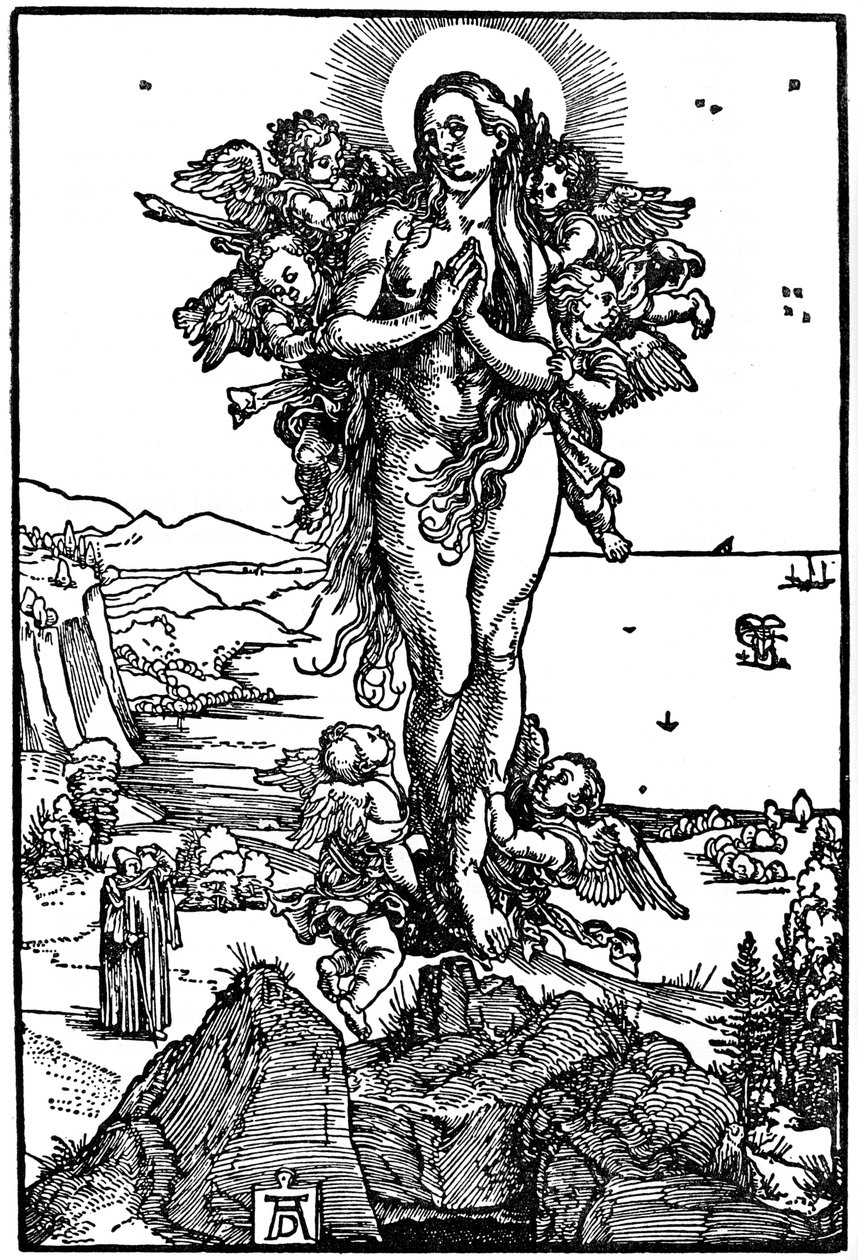 Ascension of Maria Magdalena by Albrecht Dürer
