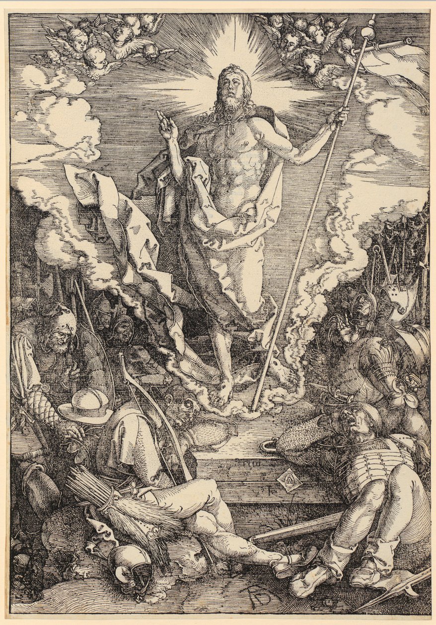 Resurrection of Christ, Sheet 12 of the Series "The Great Passion" by Albrecht Dürer