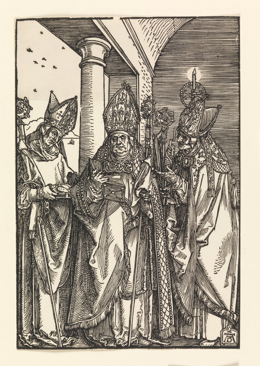 Bishops Nicholas, Ulric, Erasmus by Albrecht Dürer