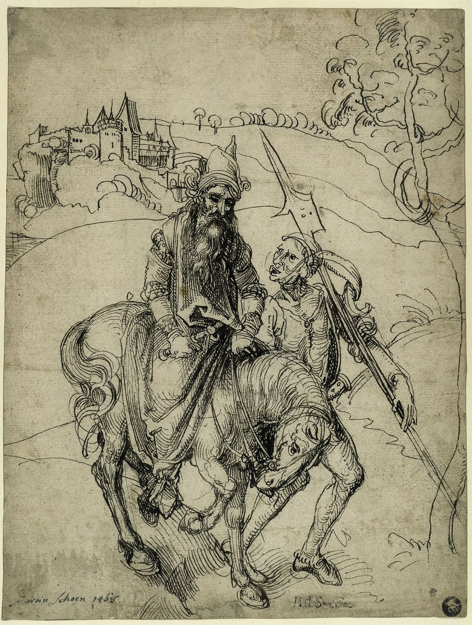 Blind Rider (Belisarius?) by Albrecht Dürer