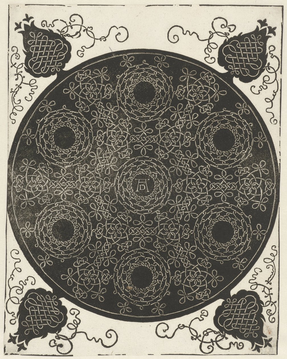 Embroidery Sample with Seven Wreath Motifs by Albrecht Dürer