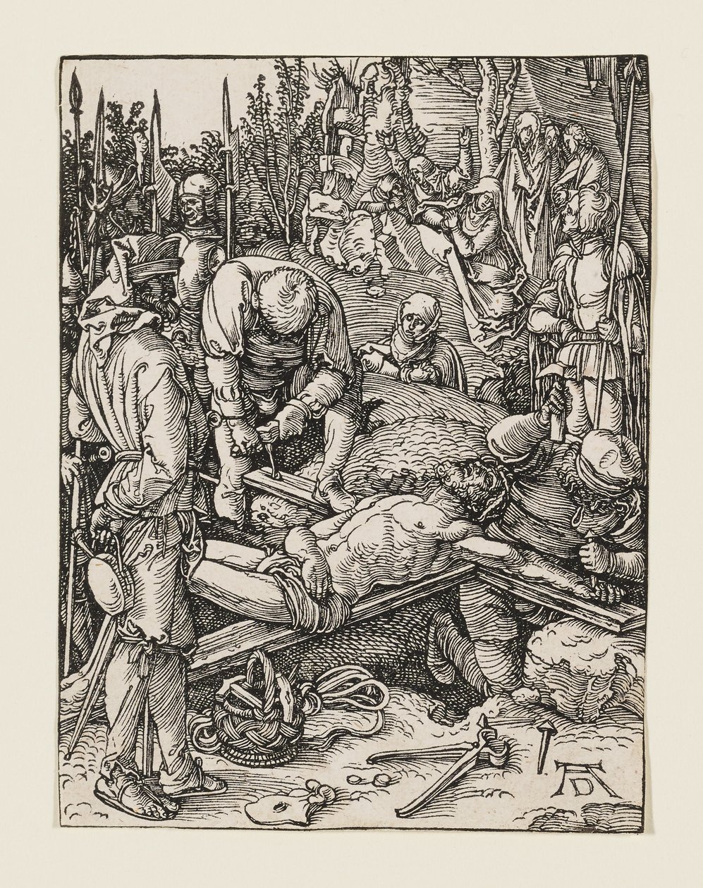 Christ Nailed to the Cross by Albrecht Dürer