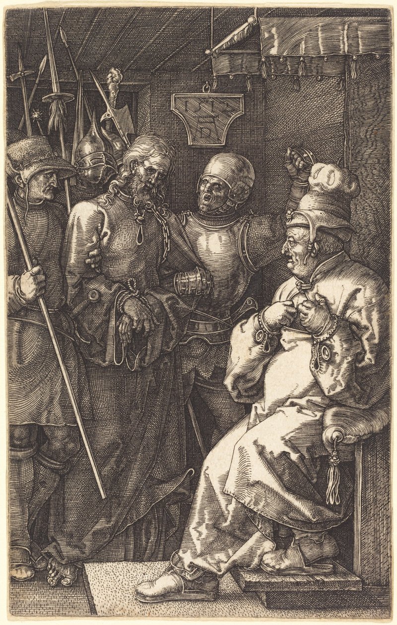Christ before Caiaphas by Albrecht Dürer