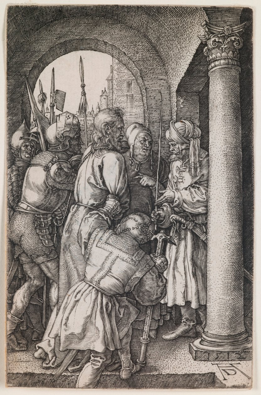 Christ before Pilate (The Engraved Passion) by Albrecht Dürer