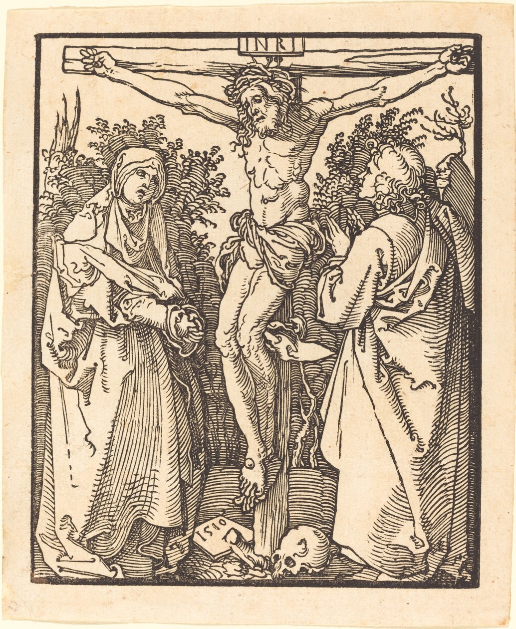 Christ on the Cross with Mary and Saint John by Albrecht Dürer