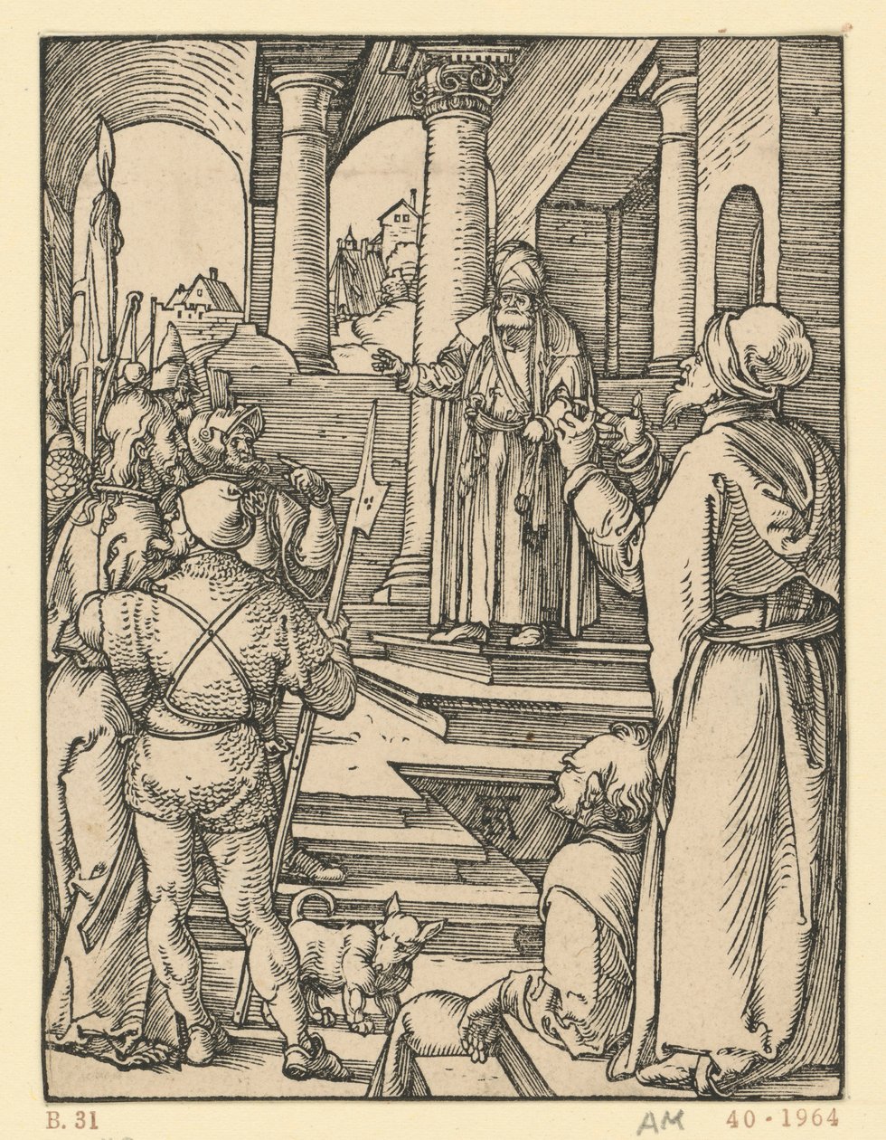 Christ before Pilate (Small Passion) by Albrecht Dürer
