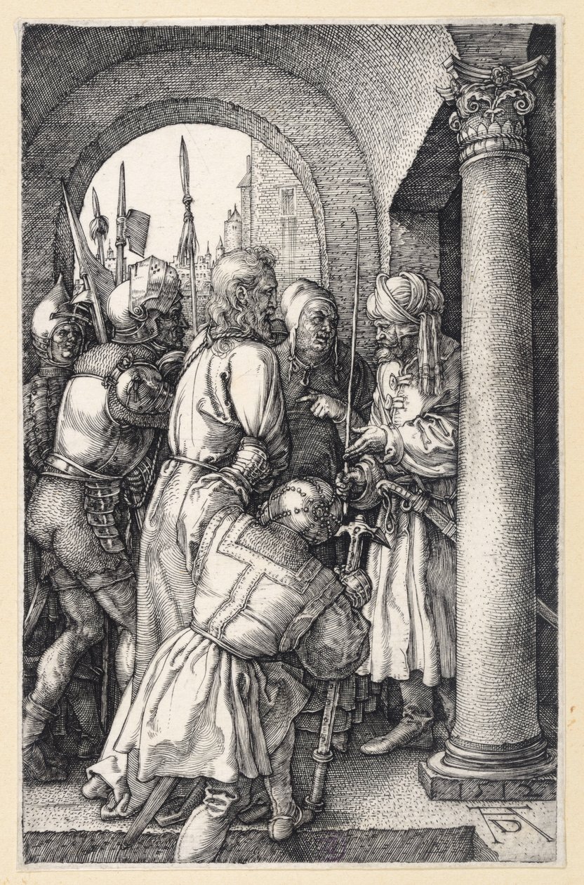 Christ Before Pilate (Engraving Passion) by Albrecht Dürer