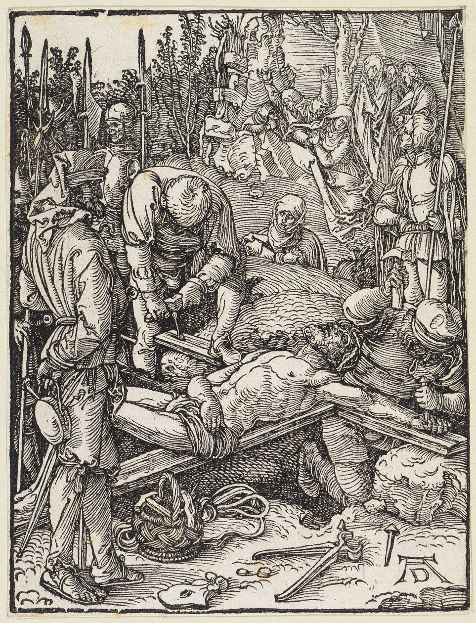 Christ Nailed to the Cross by Albrecht Dürer