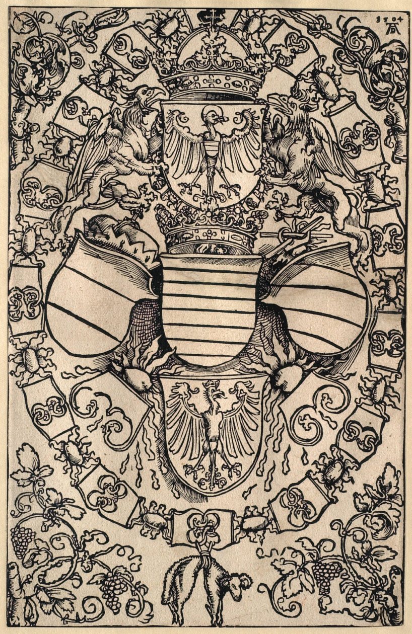 Coat of Arms of Maximilian as King of the Romans by Albrecht Dürer