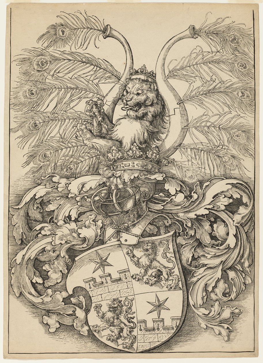 Coat of Arms of Wilhelm and Wolfgang Rogendorf by Albrecht Dürer