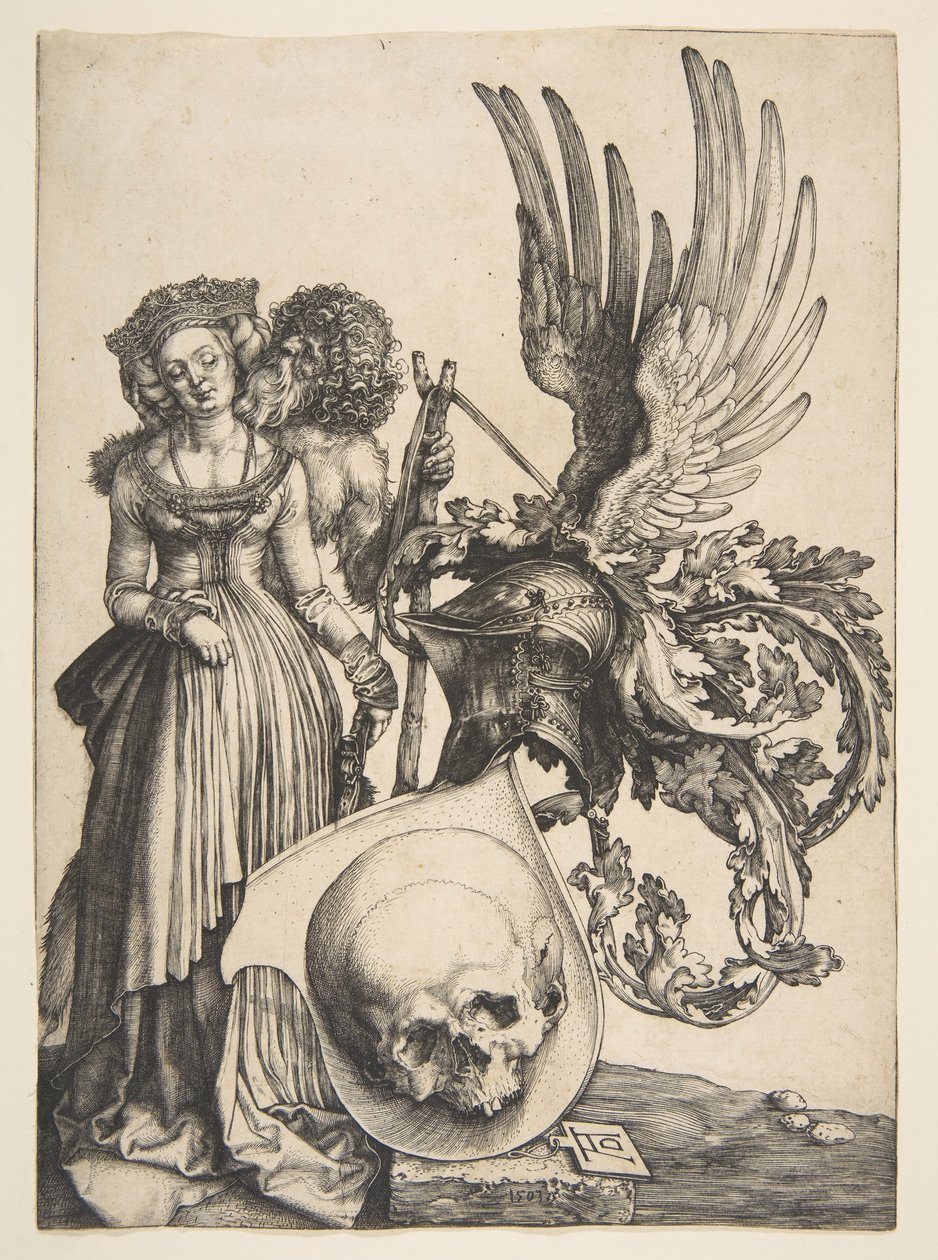 Coat of Arms with a Skull by Albrecht Dürer