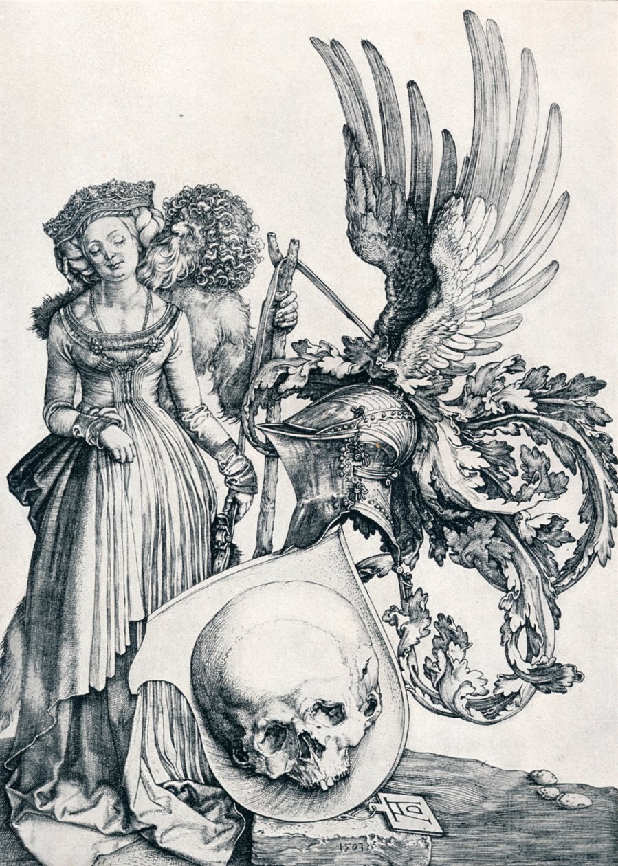 Coat of Arms with a Skull, 1503 1906 by Albrecht Dürer